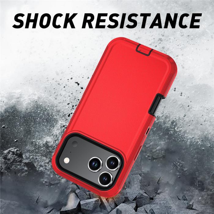 Bild 3, iPhone 17 Pro Skal Extreme Shockproof Hybrid Röd