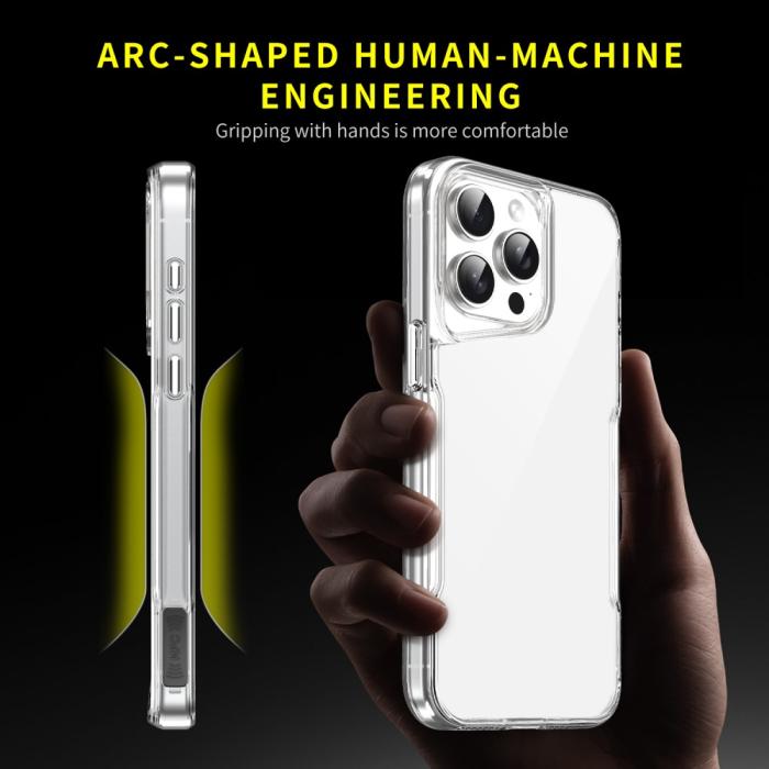 Bild 3, iPhone 16 Pro Max Skal TPU/Akryl Transparent