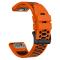 Klockarmband 26 mm Dual-Color Robust Orange/Svart