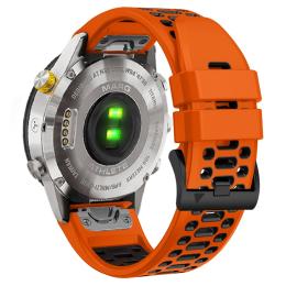 Klockarmband 26 mm Dual-Color Robust Orange/Svart