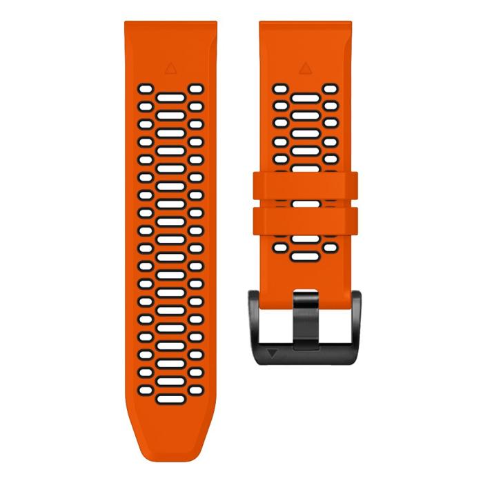 Bild 3, Klockarmband 26 mm Dual-Color Robust Orange/Svart