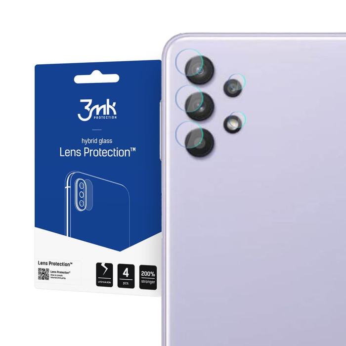 Bild 1, 3MK Samsung Galaxy A33 5G 4-PACK Linsskydd Hybrid Glas