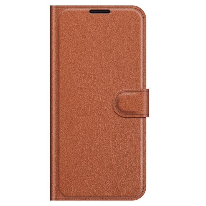 Bild 2, Samsung Galaxy A03s Fodral Litchi Läder Brun