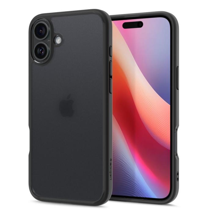 Bild 2, Spigen iPhone 16 Skal Ultra Hybrid Frostad Svart