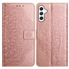 Samsung Galaxy A16 / A26 5G Fodral Mandala L&auml;der Ros&eacute;guld