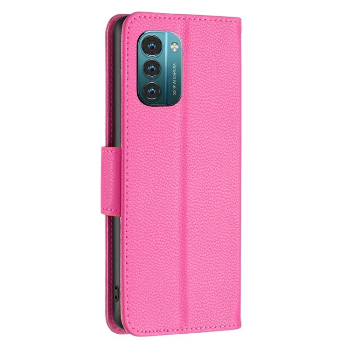 Bild 3, Nokia G11 / G21 Fodral Shark Litchi Rosa