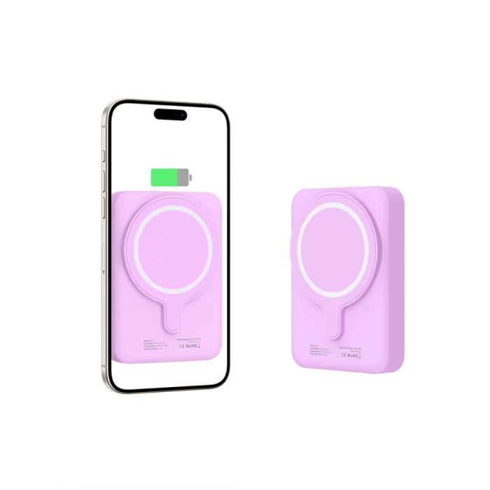 Bild 4, Tech-Protect 10000 mAh MagSafe Powerbank LifeMag Lila