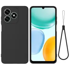 Honor X5c Plus Skal Liquid Silikon Svart
