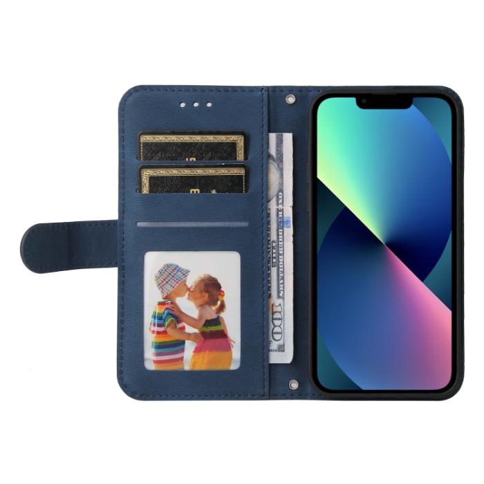Bild 4, iPhone 14 Fodral Skin Touch Blå