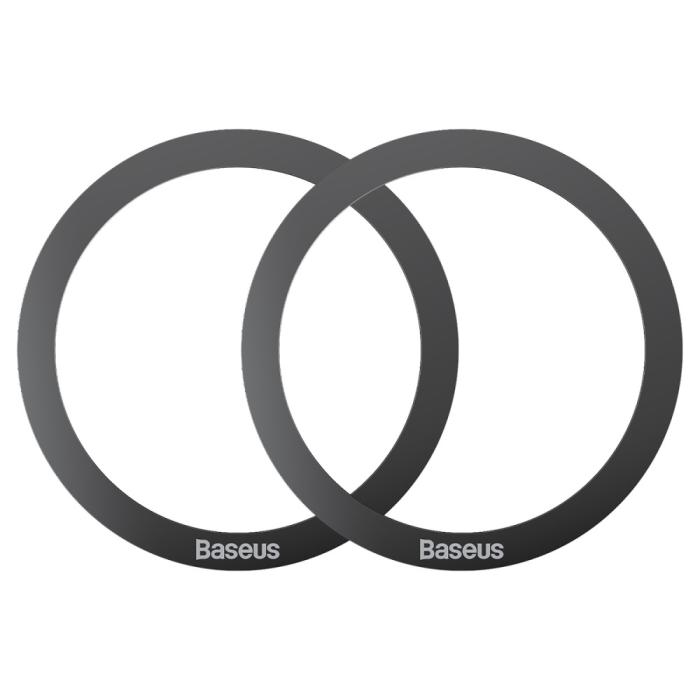 Bild 1, Baseus 2-PACK Magnetisk MagSafe Ring Ultra Tunn Svart