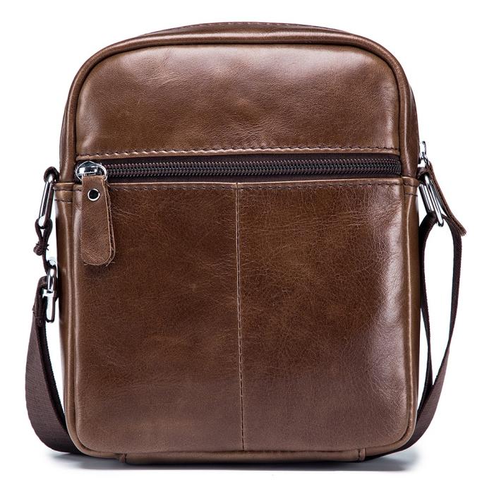 Bild 2, BullCaptain Shopping Bärväska Med Axelrem Äkta Läder Brun