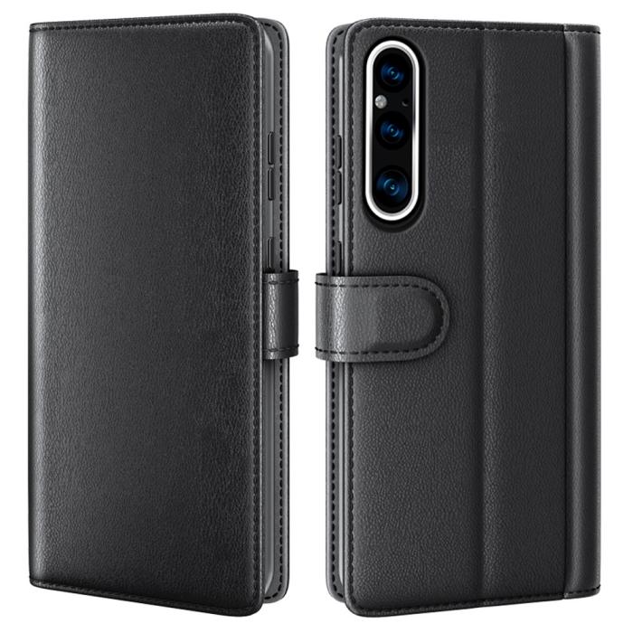 Bild 1, Sony Xperia 1 V Fodral Premium Split Läder Svart