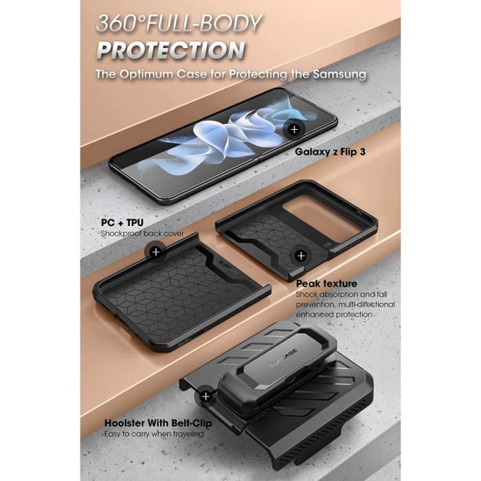 Bild 5, Supcase Galaxy Z Flip 4 Skal Unicorn Beetle Pro Tilt