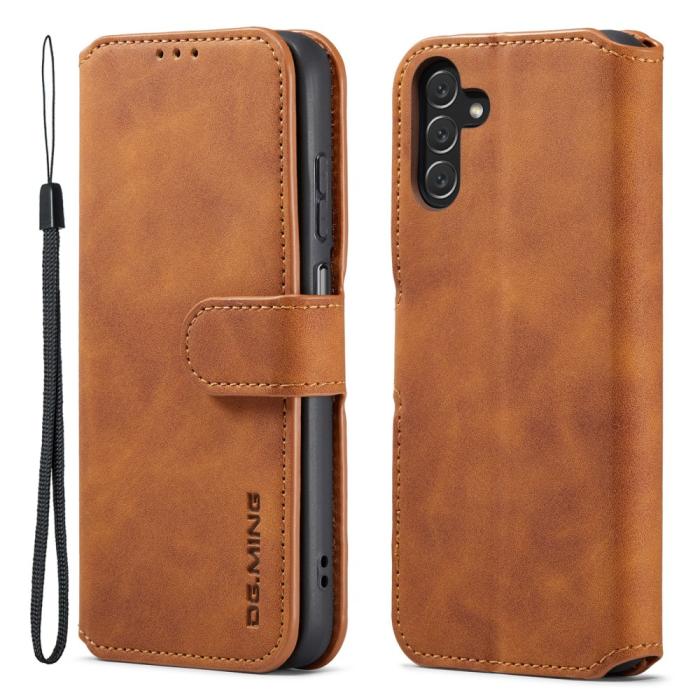 Bild 1, DG.MING Samsung Galaxy A04s / A13 5G Fodral Retro Läder Brun