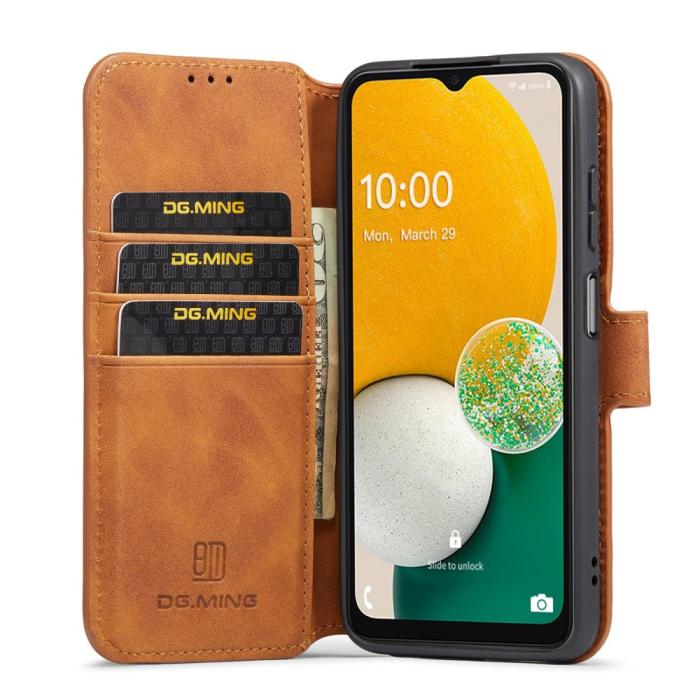 Bild 4, DG.MING Samsung Galaxy A04s / A13 5G Fodral Retro Läder Brun