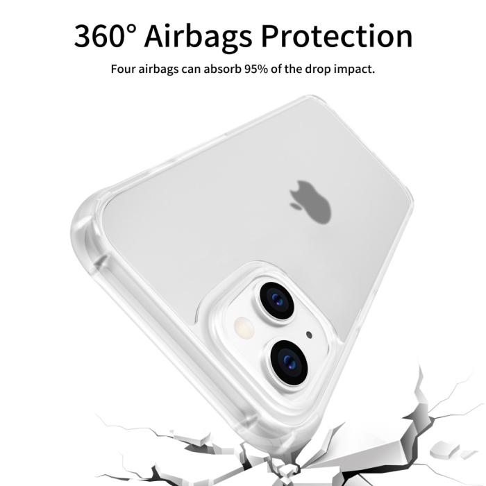 Bild 3, LEEU DESIGN iPhone 14 Skal AirBag Hybrid Matt Transparent