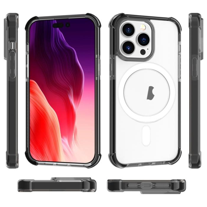 Bild 2, iPhone 15 Pro Skal Shockproof MagSafe Hybrid Svart