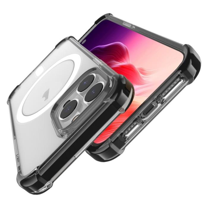Bild 4, iPhone 15 Pro Skal Shockproof MagSafe Hybrid Svart