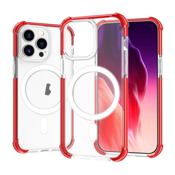 Bild 1, iPhone 15 Pro Skal Shockproof MagSafe Hybrid Röd