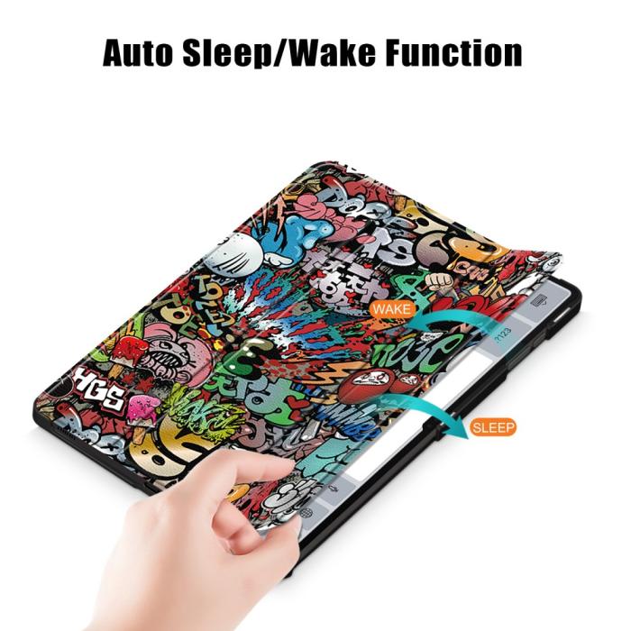 Bild 5, Samsung Galaxy Tab S9 Ultra Fodral Tri-Fold Grafitti