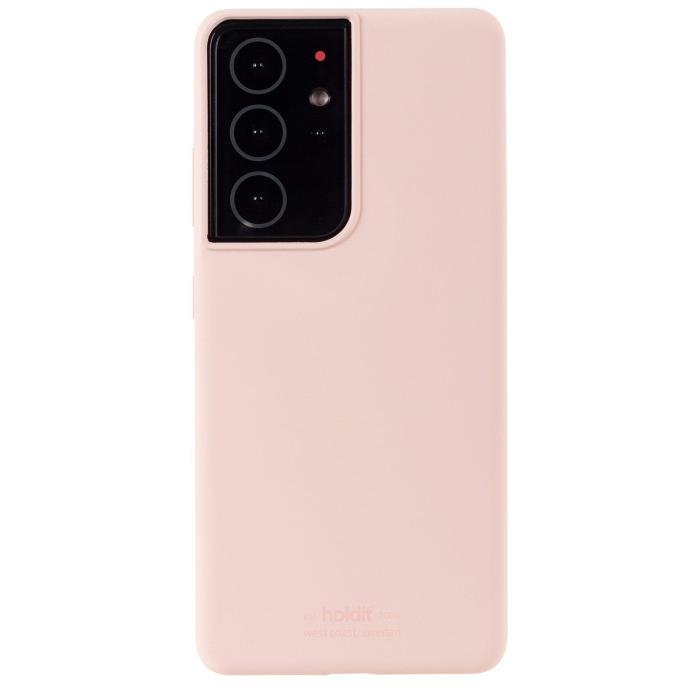 Bild 1, Samsung Galaxy S21 Ultra - holdit Mobilskal Silikon - Blush Pink