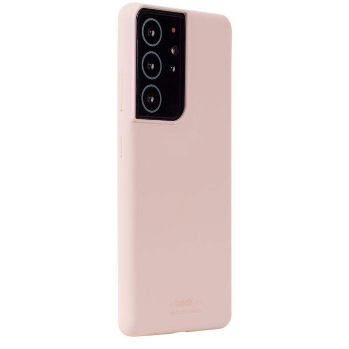 Bild 2, Samsung Galaxy S21 Ultra - holdit Mobilskal Silikon - Blush Pink