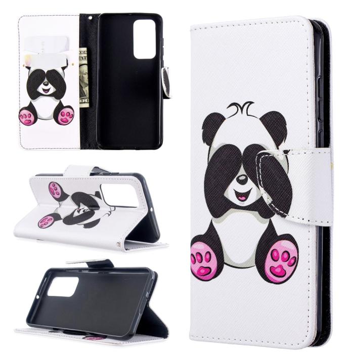 Bild 1, Huawei P40 - Plånboksfodral - Panda