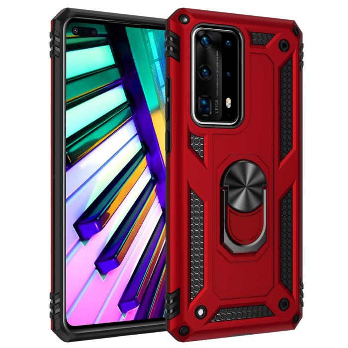 Bild 1, Huawei P40 - Stöttåligt Ring Skal - Röd