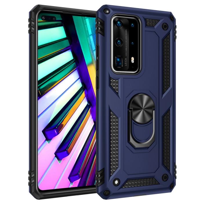 Bild 1, Huawei P40 - Stöttåligt Ring Skal - Mörk Blå