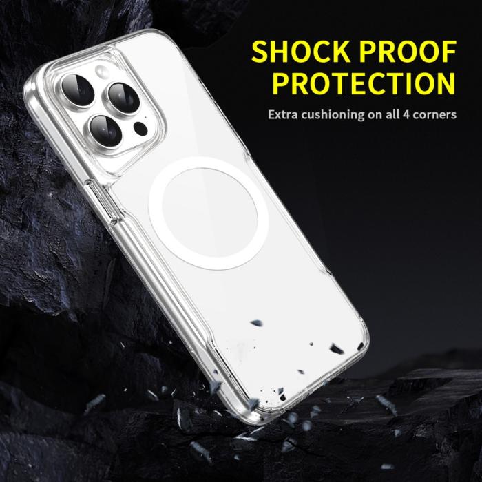 Bild 2, iPhone 16 Pro Max Skal MagSafe TPU/Akryl Transparent