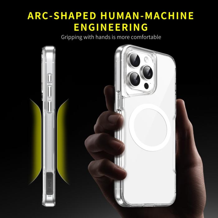 Bild 3, iPhone 16 Pro Max Skal MagSafe TPU/Akryl Transparent