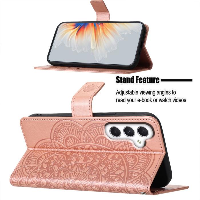 Bild 3, Samsung Galaxy A16 / A26 5G Fodral Mandala Läder Roséguld