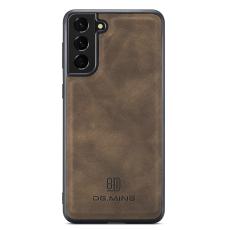 DG.MING Samsung Galaxy S22 Plus Skal Läderbelagt Mörk Brun