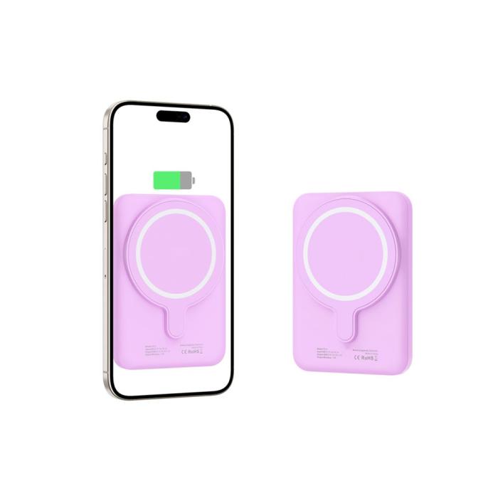 Bild 4, Tech-Protect 5000 mAh MagSafe Powerbank LifeMag Lila
