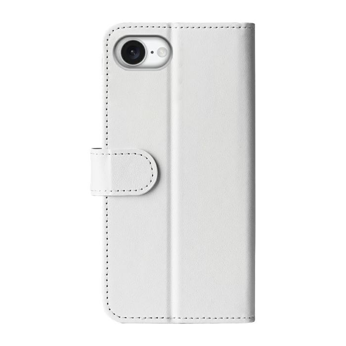 Bild 6, iPhone 17e / 16e Fodral Crazy Horse Läder Vit