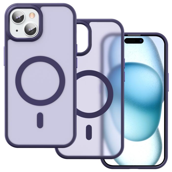 Bild 2, ColorPop iPhone 15 Plus/14 Plus Skal CH MagSafe Matt Lila