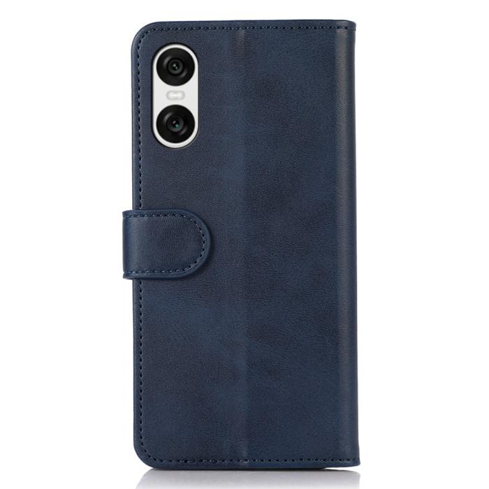 Bild 6, Sony Xperia 10 VI Läder Fodral Läder Solid Blå