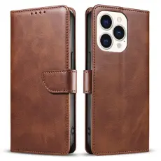 iPhone 15 Plus Fodral L&auml;der Brun