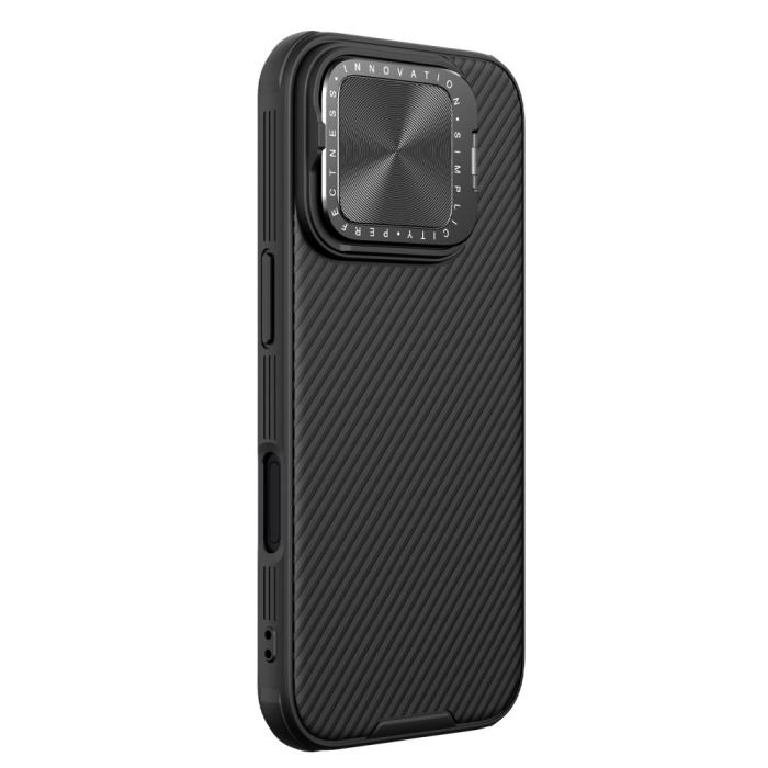 Bild 4, NILLKIN iPhone 16 Pro Skal CamShield Prop Kickstand Svart