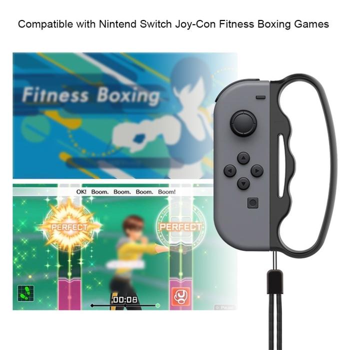 Bild 2, 2 st Boxningsgrepp Nintendo Switch Joy-Con Röd/Blå