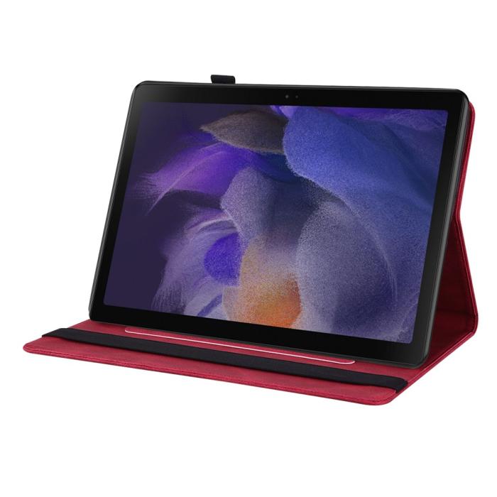 Bild 4, Samsung Galaxy Tab A11 Plus Fodral Butterfly Flower Röd