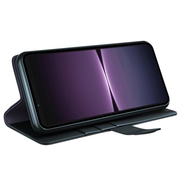 Bild 3, Sony Xperia 1 V Fodral Premium Split Läder Svart
