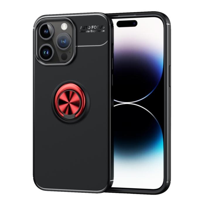 Bild 1, iPhone 15 Pro Max Skal Ring Svart/Röd