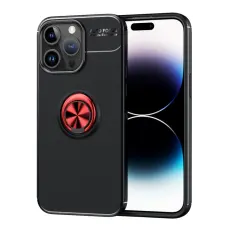 iPhone 15 Pro Max Skal Ring Svart/R&ouml;d