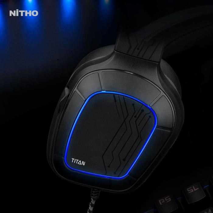 Bild 6, NITHO Headset Gaming Titan 7.1 Svart