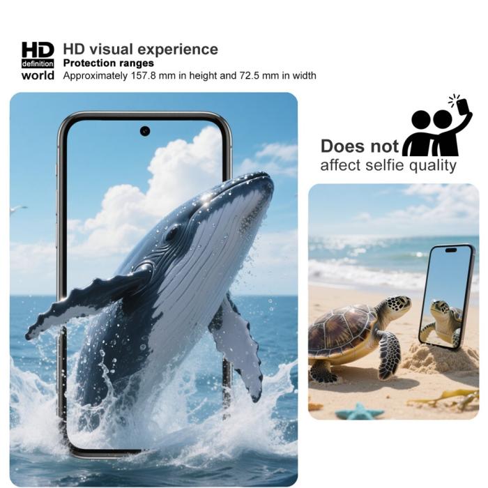 Bild 4, IMAK iPhone 17 Pro Max Skärmskydd Härdat Glas