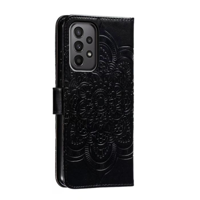 Bild 3, Samsung Galaxy A24 5G Fodral Mandala Läder Svart