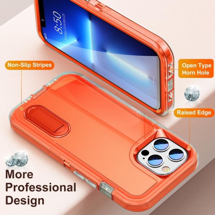 Bild 3, iPhone 14 Pro Max Skal 3in1 Shockproof Xtreme Transparent/Orange