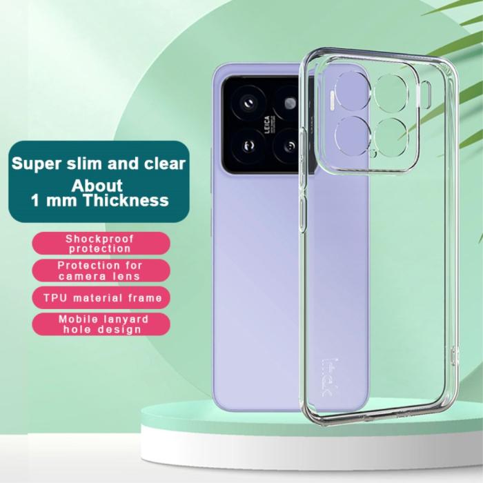 Bild 2, IMAK Xiaomi 15 Skal TPU Slim Shockproof Transparent