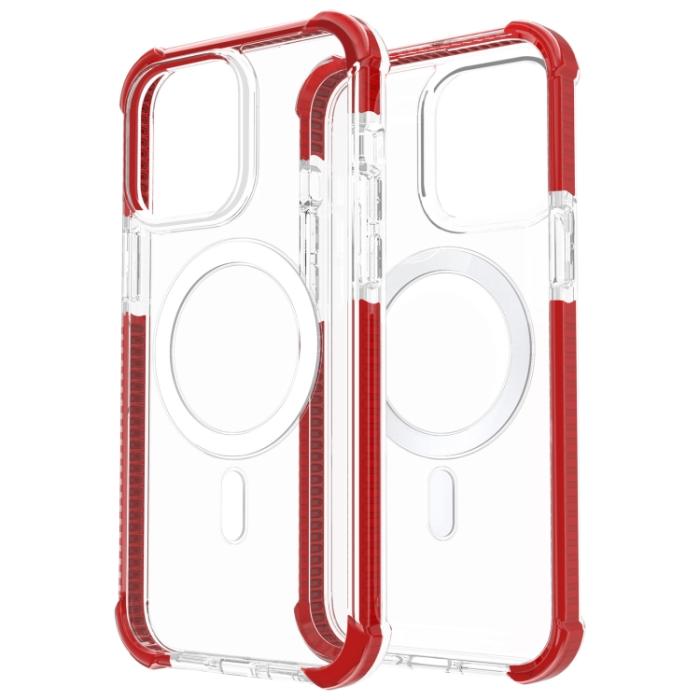 Bild 3, iPhone 15 Pro Skal Shockproof MagSafe Hybrid Röd